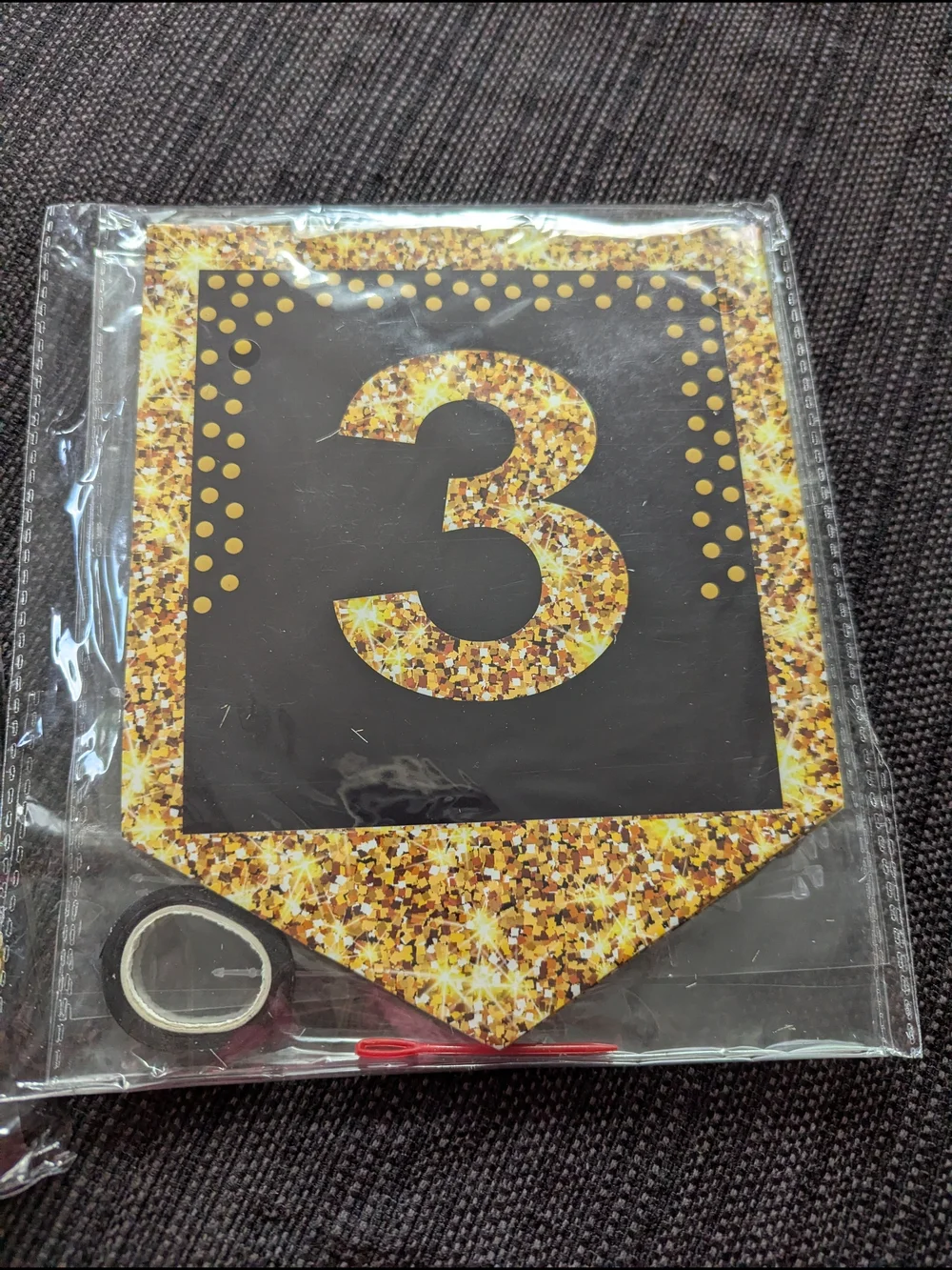 30th Birthday Gold Sash - Party Decoration